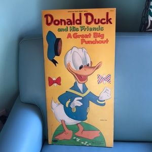Vintage Donald Duck and his friends  Punchout book - Whitman Publishing